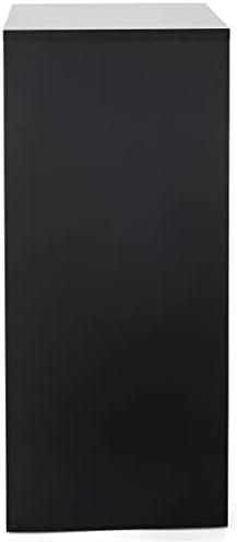 30 Inch Tall Floor Standing Pedestal Stand with 125 Inch Square Top Black