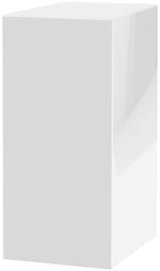White Acrylic Display Box 12x12x32 No Lid Cube Stand