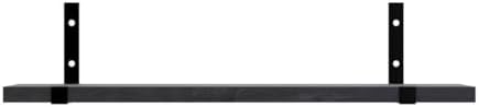 Fixwal Floating Shelves Set of 5 Black Wall Storage Shelves