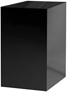 12 x 12 x 24 Acrylic Cube Display Stand Black
