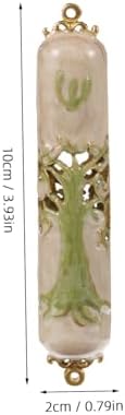 PRETYZOOM Mezuzah Door Ornament Metal Judaica Decor