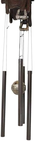 Ebros Gift Farm Country Rustic Horse Saddle Wind Chime