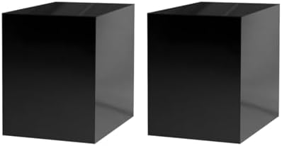 Glossy Black Acrylic Display Box 2 Pack 16 Inch Tall