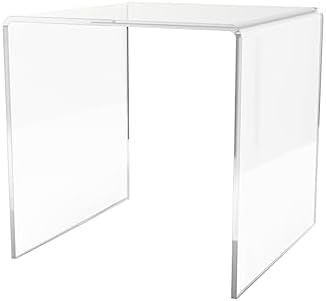 Acrylic Riser Stand 5 Inch Square Display Pedestal for Figurines Merchandise