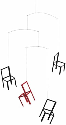 Flying Chairs Hanging Mobile - 22 Inches Handmade Denmark