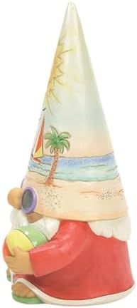 Heartwood Creek Coastal Gnome Figurine with Beachball and Sunset