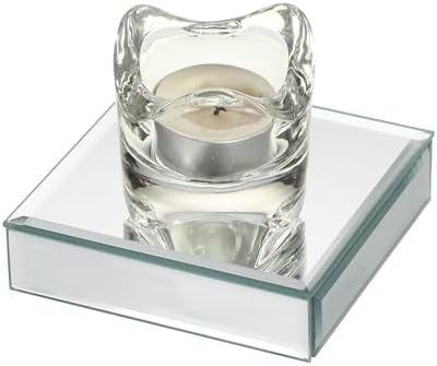 Hipiwe 2 Pack Square Mirror Display Risers Stand