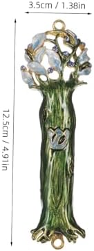 Yardenfun Vintage Metal Mezuzah Plaque for Door Decoration