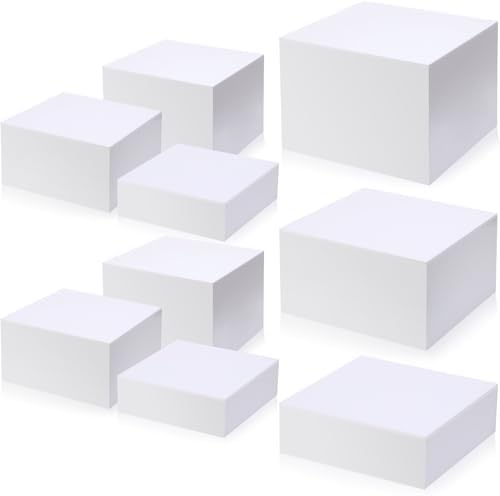 Suzile 9 Pcs Acrylic Risers Display Set for Party Decor and Storage