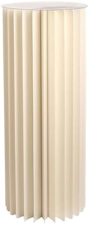 Efavormart 40 Inch Ivory Accordion Folding Pedestal Box