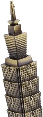 MERIGLARE Alloy Taipei 101 Tower Building Figurine Statue Home Office Decor Gift