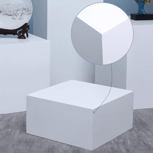 White Square Display Riser Stand for Showcases and Exhibits