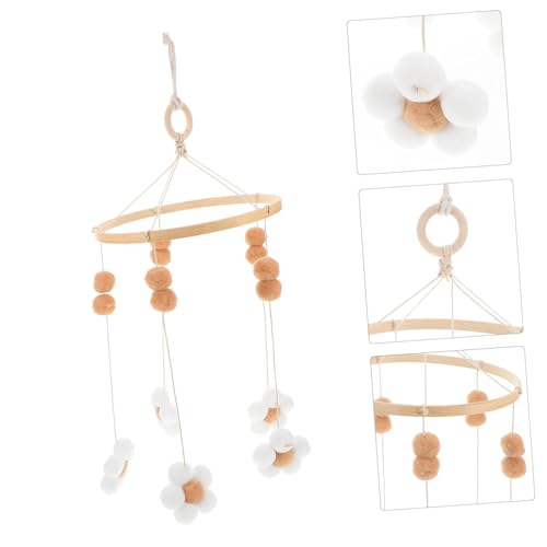 Boho Flower Mobile for Nursery Crib Bassinet Decor