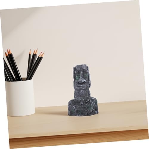 BESTOYARD Roman Head Statue Decor for Fish Tank Landscaping