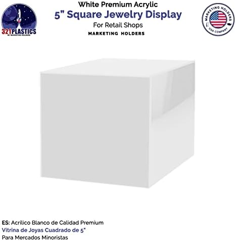 5 Acrylic Display Riser Box No Lid Storage Bin