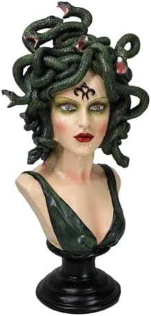 Ebros Gift Greek Mythology Medusa Figurine with LED Eyes