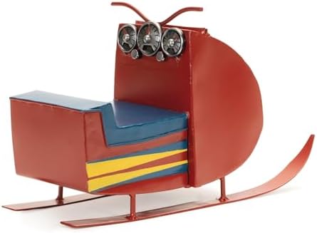 Melrose Battery Operated Snowmobile Tabletop Christmas Decoration Red Blue