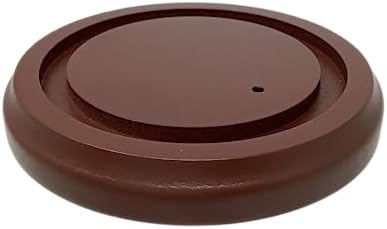 Clear Glass Dome with Hook and Wooden Base - 4 Inch Display Stand