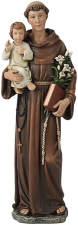 BC Catholic St Anthony Statue 6 Inch Renaissance Sculpture