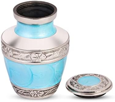 Small Urns for Human Ashes Ocean Blue Keepsake Urn Set