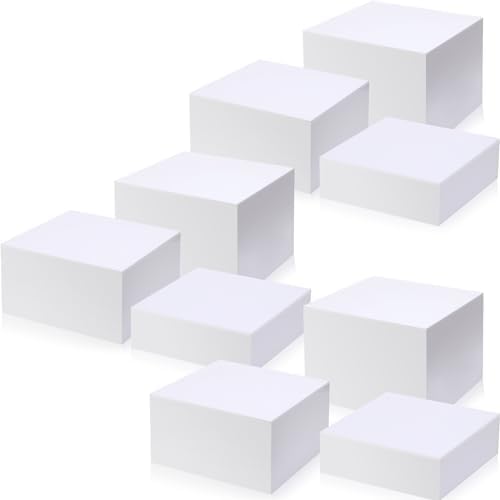 Suzile 9 Pcs Acrylic Risers Display Set for Party Decor and Storage