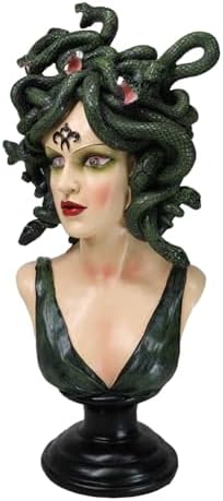 Ebros Gift Greek Mythology Medusa Figurine with LED Eyes