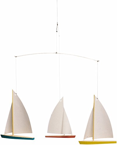Flensted Mobiles Dinghy Regatta 3 Hanging Mobile 15 Inches