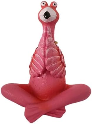 Fenteer Flamingo Figurine Garden Decor Sculpture