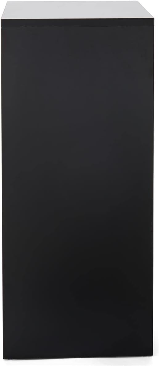 30 Inch Tall Floor Standing Pedestal Stand with 125 Inch Square Top Black