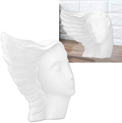 Women Head Sculpture Ceramic Art for Home Office Decoration