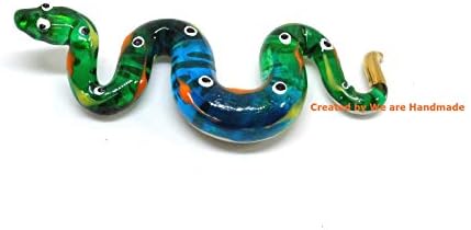 Handmade 3 Inch Fantasy Ball Python Glass Figurine
