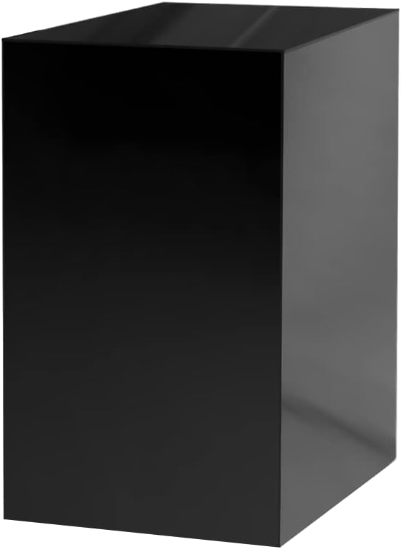 12 x 12 x 24 Acrylic Cube Display Stand Black