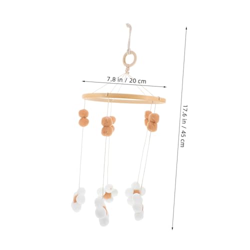 Boho Flower Mobile for Nursery Crib Bassinet Decor