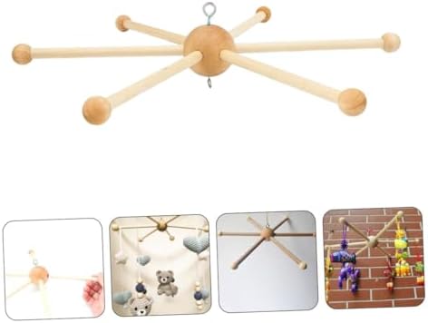 DIY Wind Chime Mobile Frame with 6-Legged Ball Shape Decor
