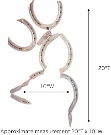 Handmade Silver Rustic Horseshoe Wall Art