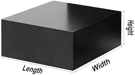 White Square Display Riser Stand for Showcases and Exhibits