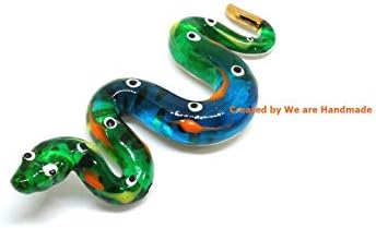 Handmade 3 Inch Fantasy Ball Python Glass Figurine