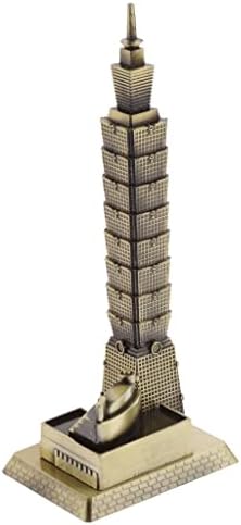 MERIGLARE Alloy Taipei 101 Tower Building Figurine Statue Home Office Decor Gift
