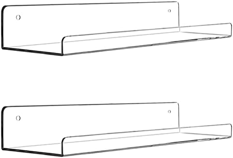 Cerpourt Acrylic Floating Shelf Set 2 Pack