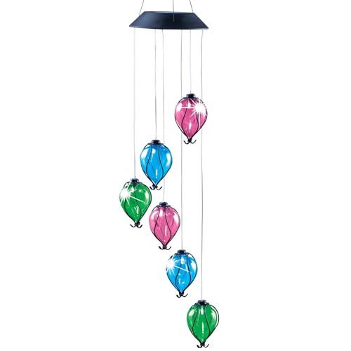 Collections Etc Solar Powered Balloon Mobile Set
