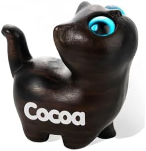 Custom Small Cute Cat Wooden Sculpture