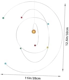 Space Decor Mobile Wind Chimes Outdoor Educational Planets Model Science Decor Mobile for Classroom and Home 1