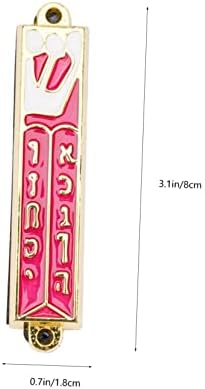 ABOOFAN Retro Metal Mezuzah Plaque Decorative Ornament for Home Door Decor Jewish Tradition Item