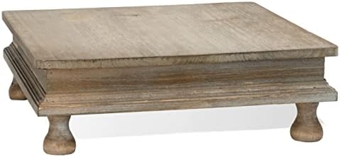 Red Co 12x12 Decorative Square Tabletop Wooden Riser