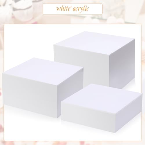 Suzile 9 Pcs Acrylic Risers Display Set for Party Decor and Storage