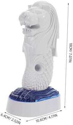 Wakauto Singapore Merlion Figurine Home Office Decor