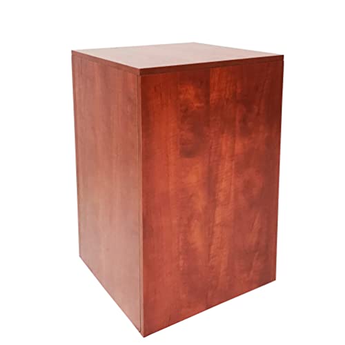 15927 Pale Walnut Cube Pedestal Riser Stand