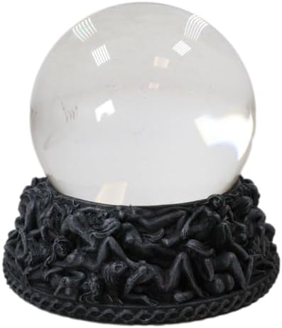Ebros Gift Baphomet Pentagram Gazing Ball Stand