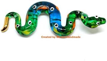 Handmade 3 Inch Fantasy Ball Python Glass Figurine