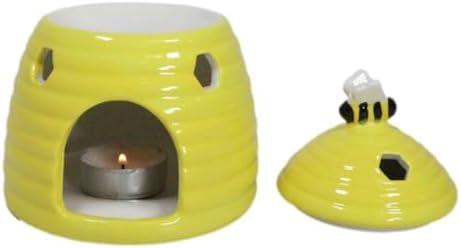 Ebros Gift Bumblebee Beehive Ceramic Oil Warmer